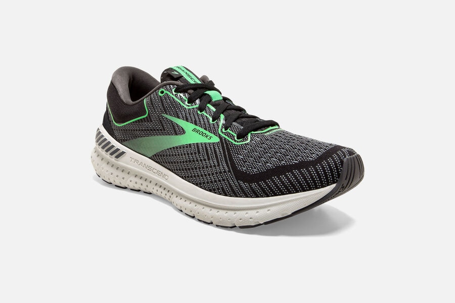 Brooks Transcend 7 Road Loopschoenen Dames - Zwart/Groen - 358127ZWU